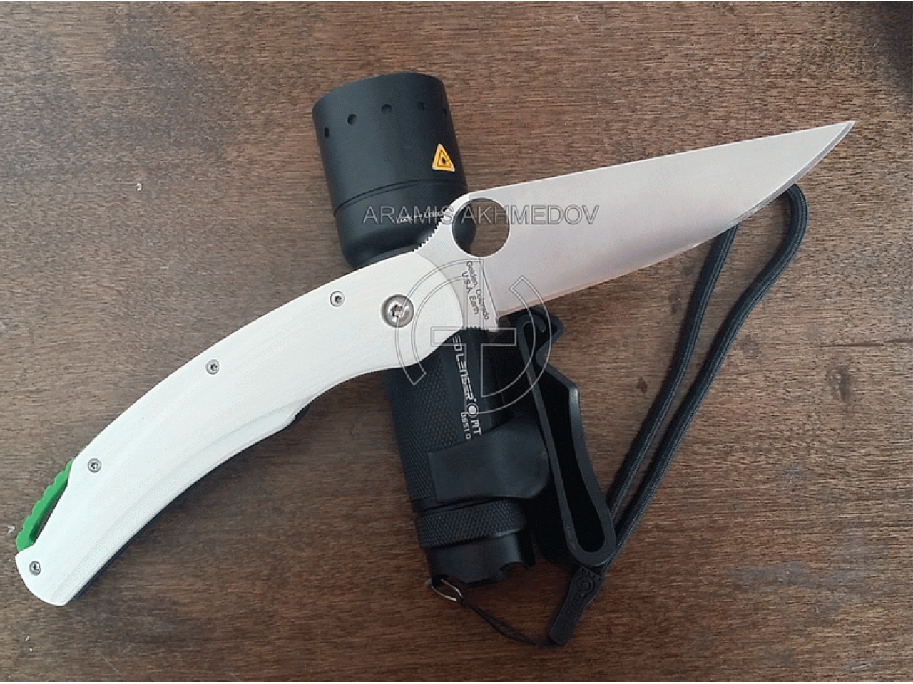 Custome scales Swift, for Spyderco Military knife